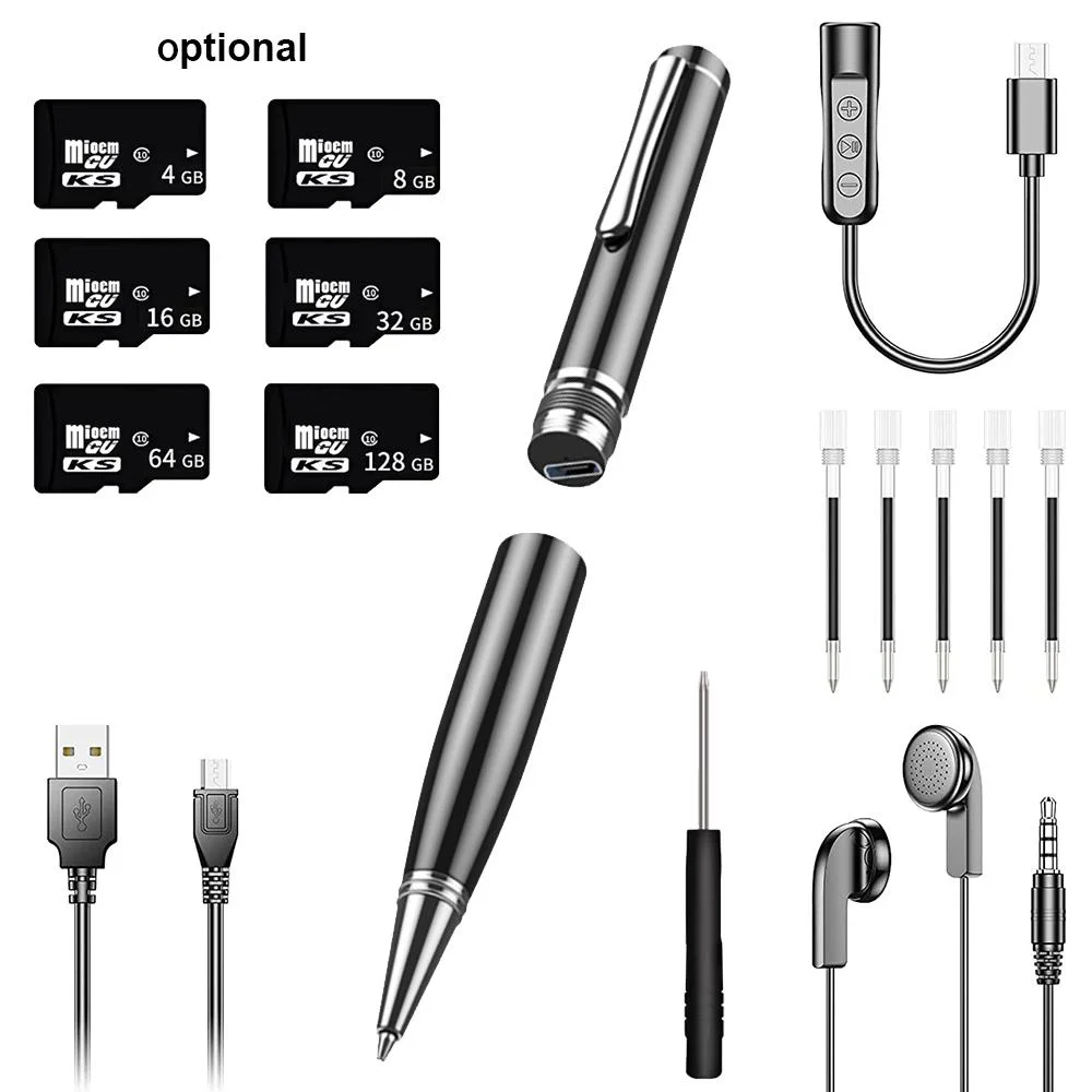 Wholesale/Supplier Rechargeable Voice Recorder Pen with Multi-Functionality