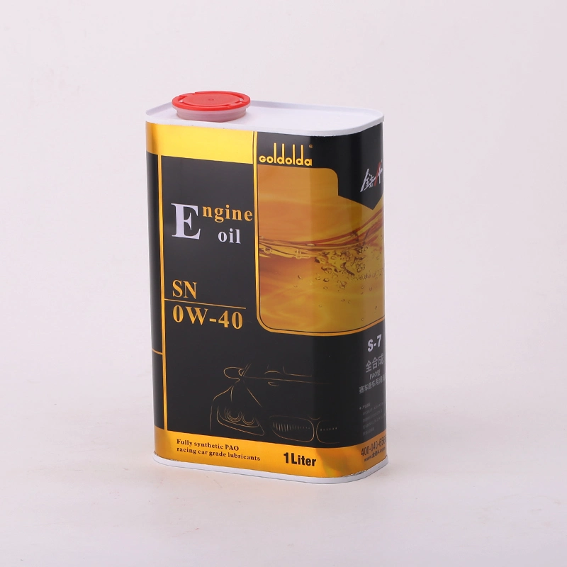 1L Gasoline Synthetic Motor Oil Tin Packaging Can