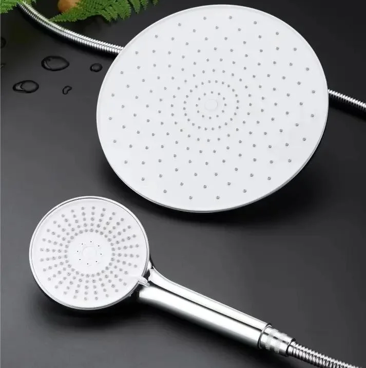 Circular Multi-Function Bath Rain Shower Head Set