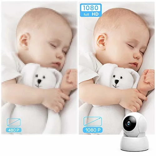 WiFi Video Baby Temperature Monitor TFT LCD Digital 2 Way Audio Talk Night Vision Surveillance Security Camera Baby Monitor