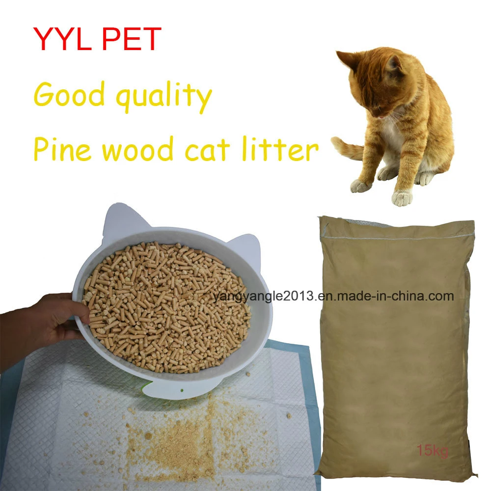 Produit PET de bonne qualité : litière/sable pour chat en bois de pin