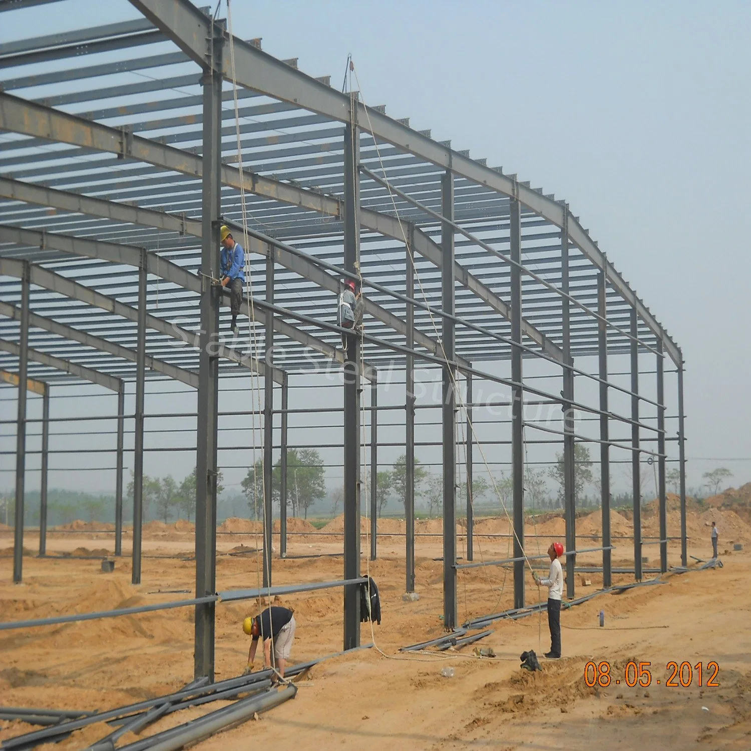 Warehouse Office Steel Structure Beam Workshop Hangar Hall Shed Prefabricated Commercial Building