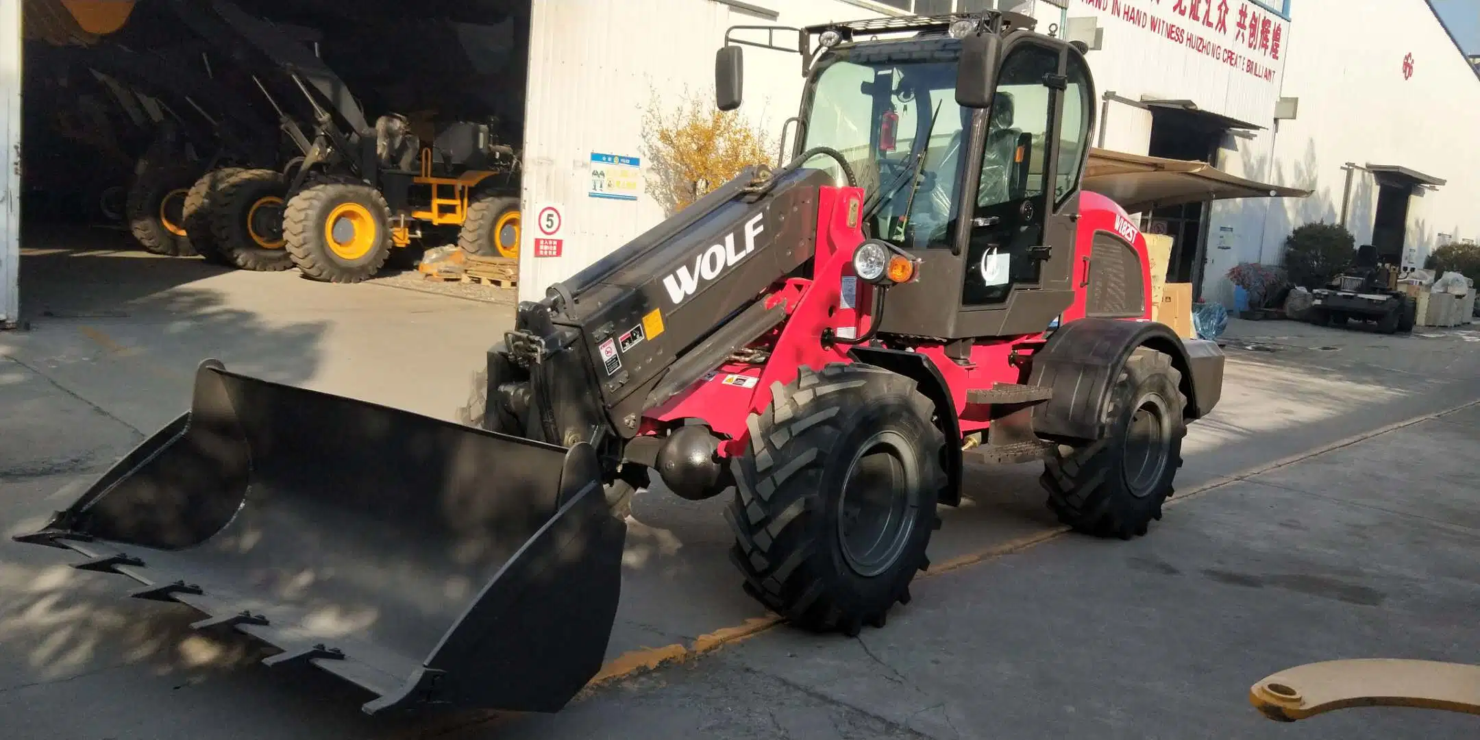 Long Boom Wolf Loader Wl825t Wheel Loader