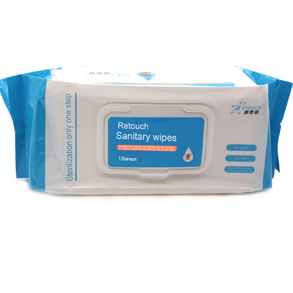 Medical Quaternary Ammonium Salt Disinfectant Wipes Antibacterial Cleaning Wet Wipes to Kill 99.9% Germs for Surface Disinfection of Medical Equipment