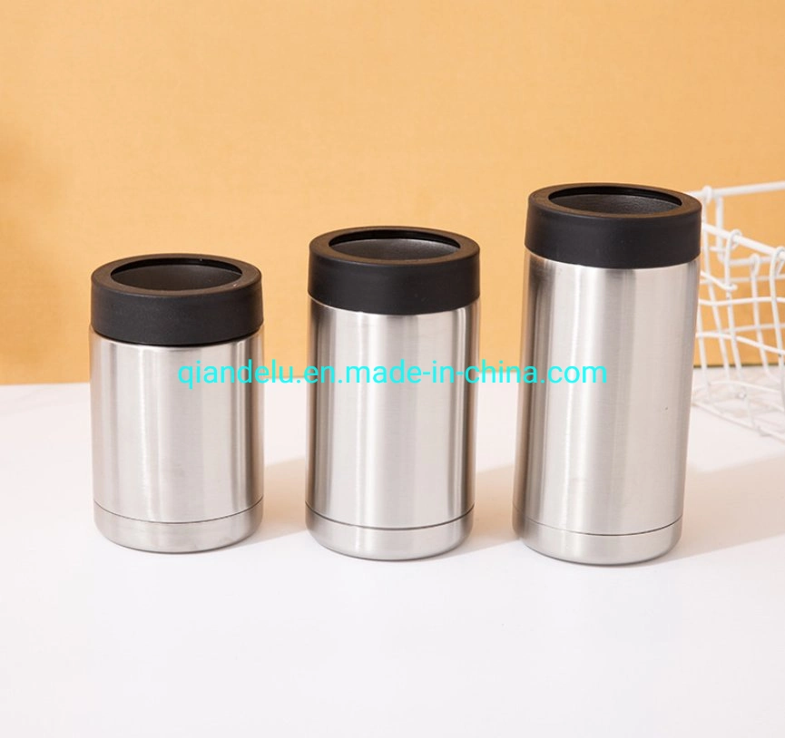 Stainless Steel Blank Sublimation Powder Coating 12oz Can Cooler Wine Beer Bottle Cola Keep Hot or Cold Holder Can