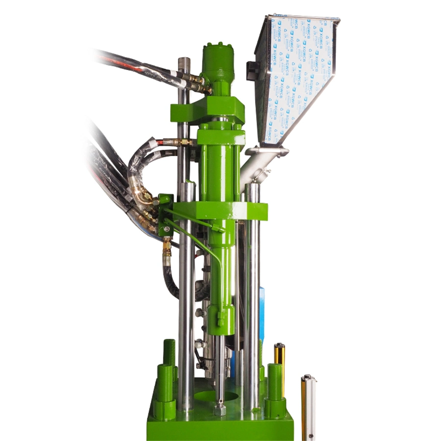 Máquina de moldagem por injeção de plástico vertical para fabricação de plugue de energia DC AC.