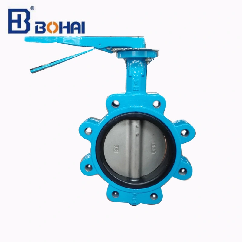 Wafer Type Lugged Ductile Iron/Wcb/Stainless Steel Solenoid Pneumatic Actuator EPDM Lined Industrial Control Butterfly Water Valve