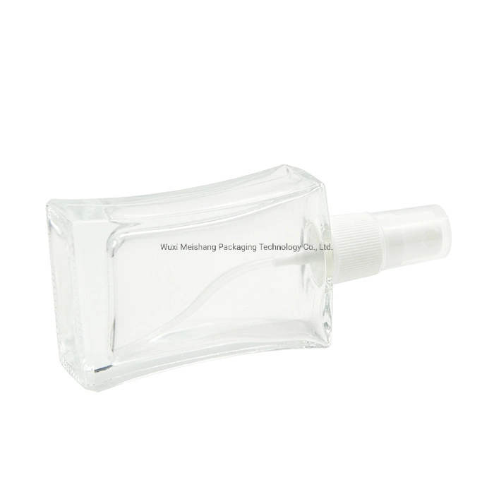 Hot Selling 30ml/50ml/100ml Transpraent Color Gradient Square Glass Perfume Bottle Spray