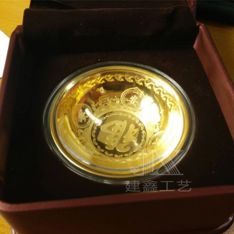 Original Factory Customized Wholesale/Supplier Commemorative Badge Enterprise Loyalty Award Excellent Staff Award 999 Pure Gold Sterling Silver Commemorative Coin