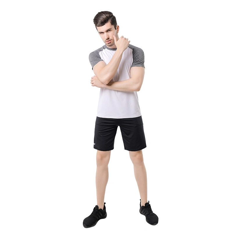 Summer Men&prime; S Fitness Two-Piece Plus-Size Running Sportswear