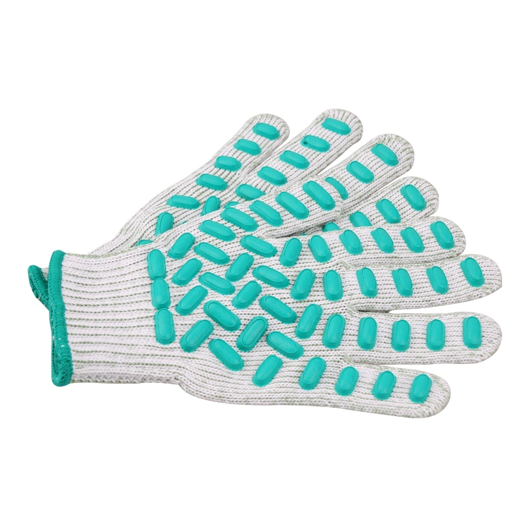 Good Quality Labour Gloves Supply White Cotton Work /Safety Gloves with Rubber Grip Dots