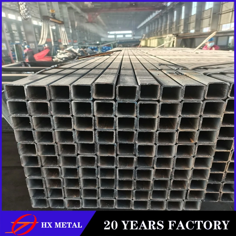 Hot Rolled Black Square Tube En10219 S235j2 Welded Hollow Square Box