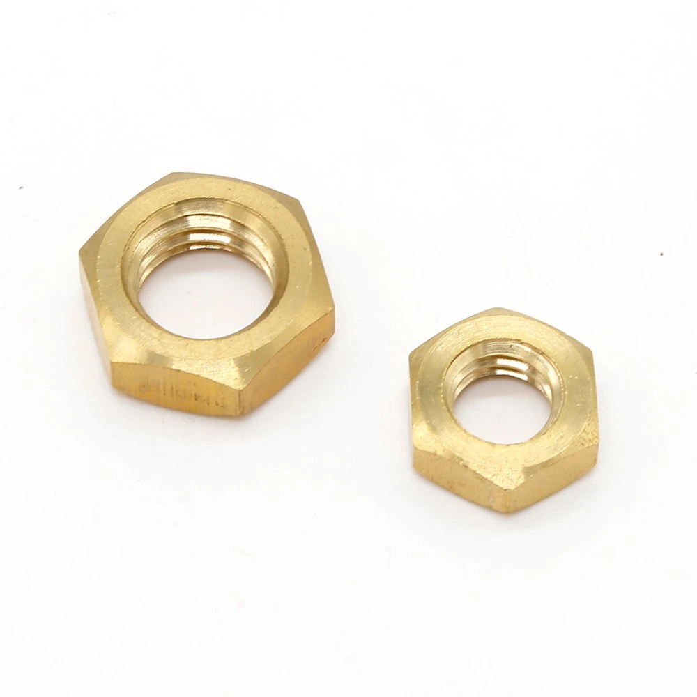 M8 ASME18.2.2 Jam Nut Brass Yellow Phosphor Bronze Thin Hex Nut