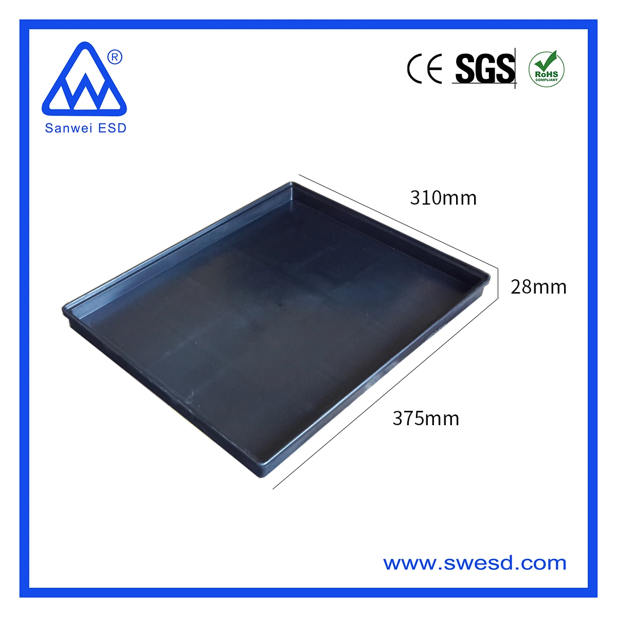 SMT Antistatic Tray Storage Parts Components Box Anti-Static ESD