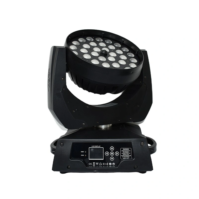 36*10W RGBW 4 in 1 LED Zoom Moving Head Wash Disco Stage Effect Light