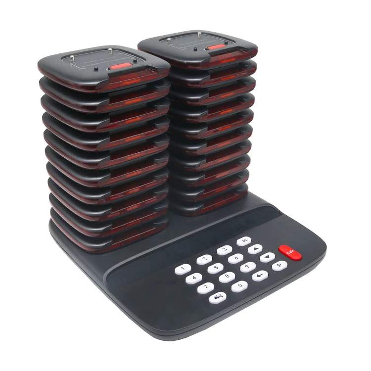 Wireless Long Range Restaurant Queuing Paging System Beeping Vibration Buzzer Calling System Paging System