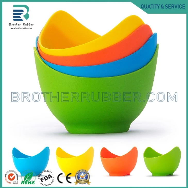 Accesorios de cocina con huevos de silicona de molde de huevos cocidos al vapor calderas Bowl