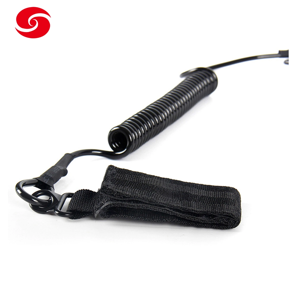 Kevlar Military Tactical Retractable Spiral Coiled Tool Lanyard