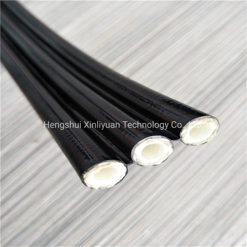 1/4 High Pressure Flexible Hydraulic Textile Rubber Hose Pipe for Pilot Lines