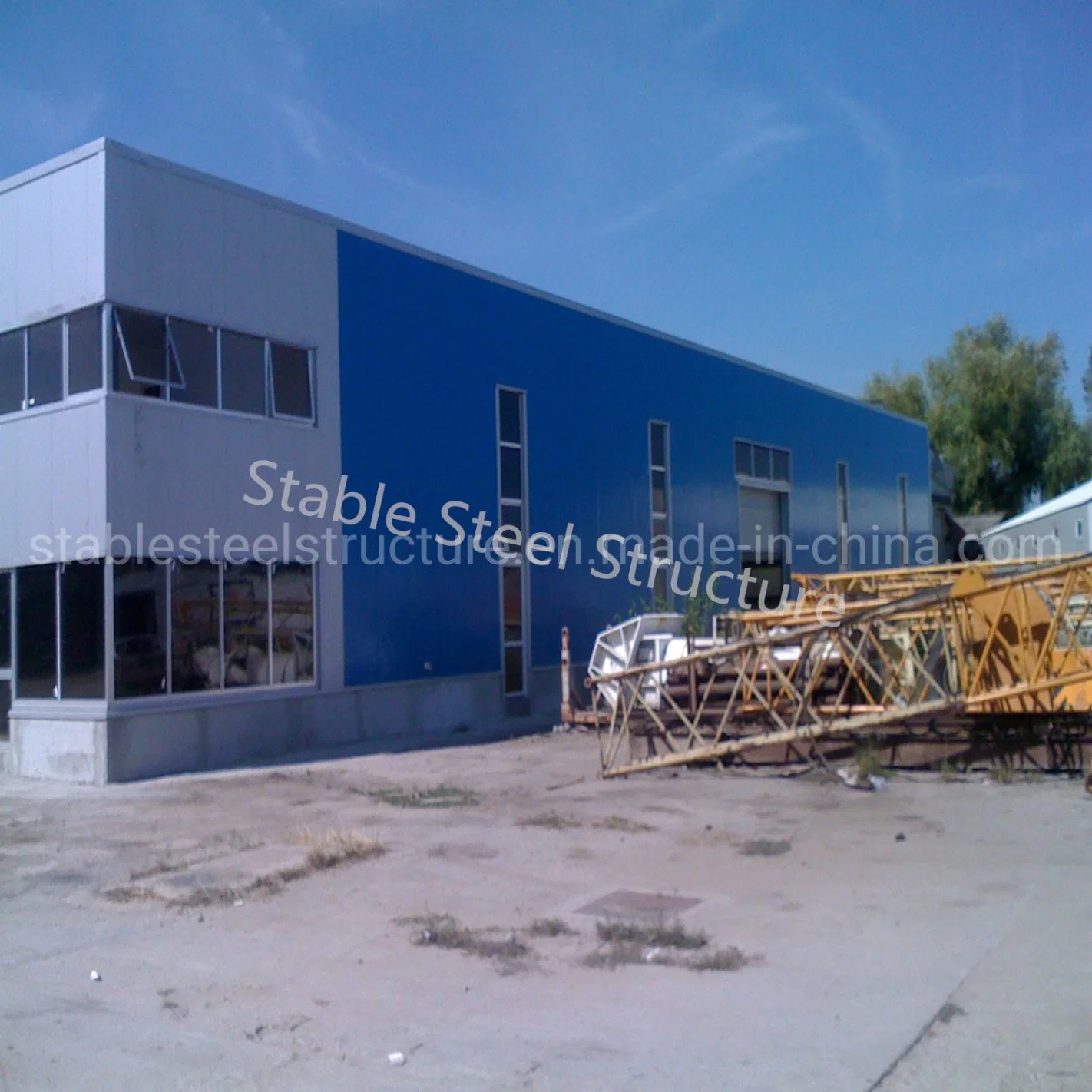 Prefabricated Construction Material Prefab Warehouse Workshop Hangar Hall Steel Structure Building