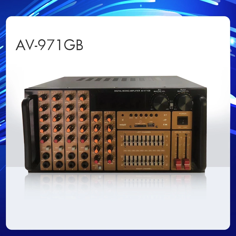 AV-971GB Sonido Karaoke Mini amplificador con ecualizador EQ