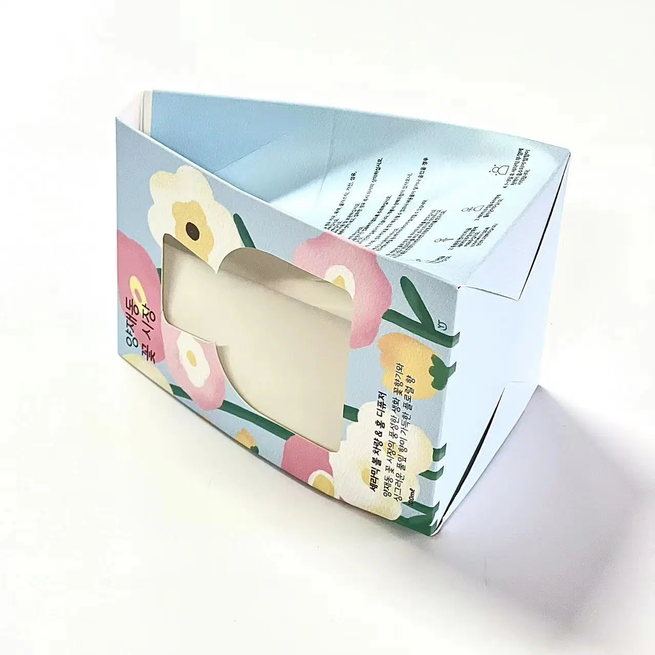 Fabricante da China caixa de papel de presente de cara Cosmetic personalizada com Janela PVC