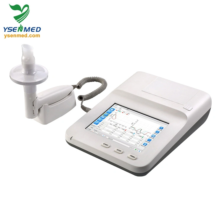 Medical Ysspr104 Portable Spirometer Lung Faction Test Instrument Medical Equipment