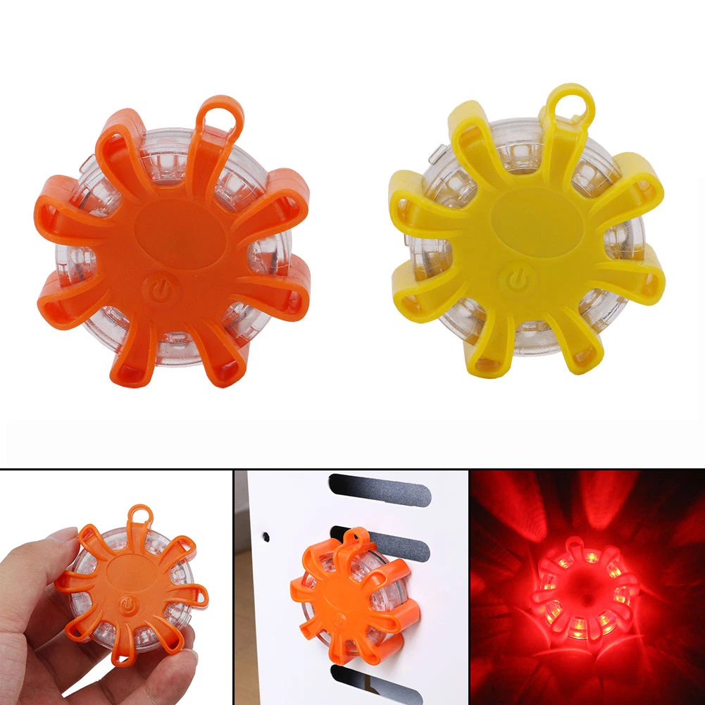 Mini Road Flares, Emergency Warning Lights, 3 Different Flash Modes