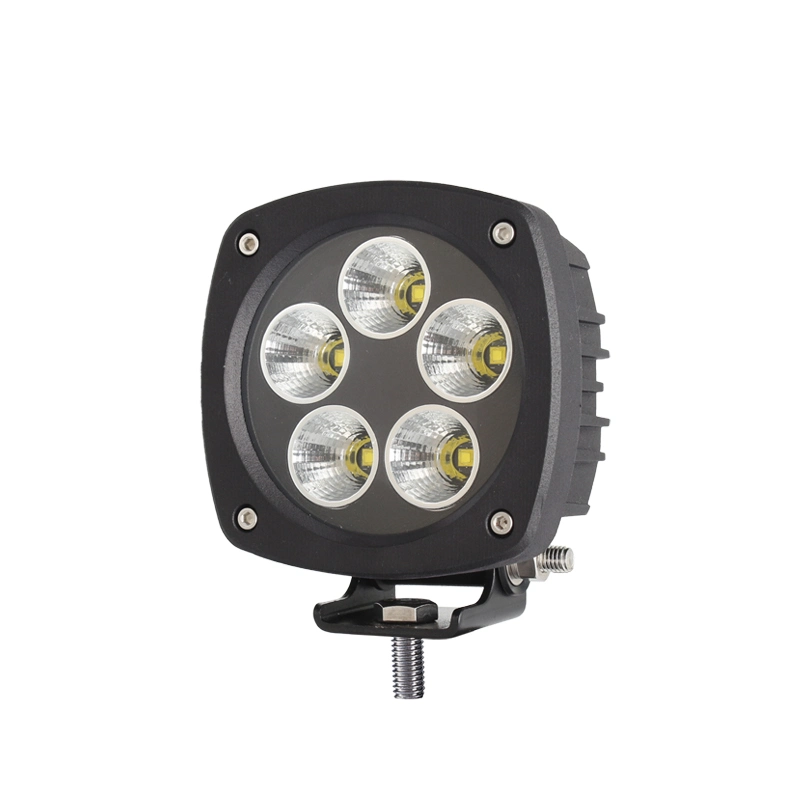 Square All-Position 50W 4inch Wide LED Floodlight Universal Fitment for New Holland Valtra