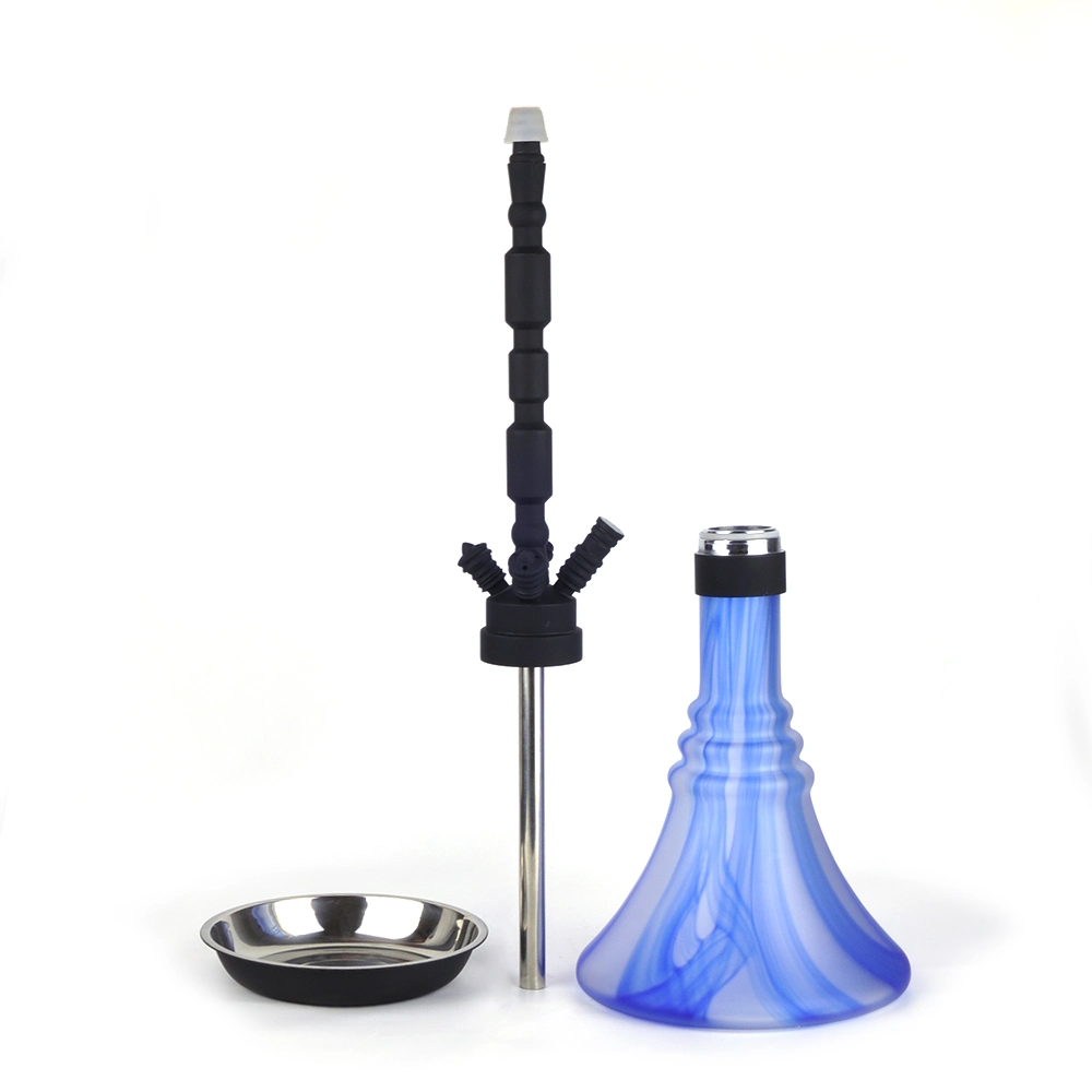 Fabricación de acrílico azul Shisha Hookah botella de 1 tubos Chicha Shisha Jl-344ah