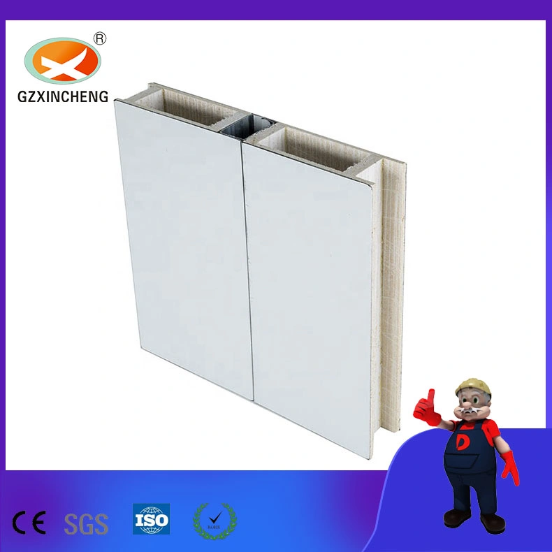 Almacén de 50mm de pared de vidrio tipo sándwich de magnesio Panel de techo