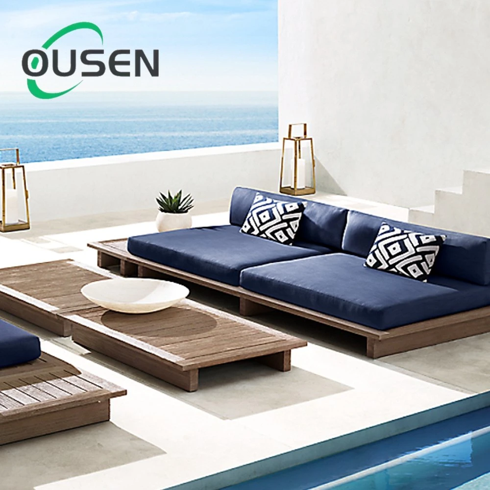 Outdoor Garden Leisure Loveseater Sofa Waterproof Teak Excellent Quality Solid Wood Furniture