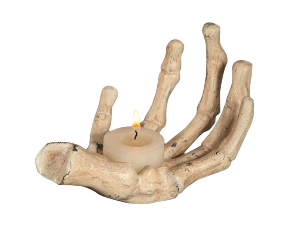 Halloween Hand Held Skeleton Hand Votive Holder Home Decoration