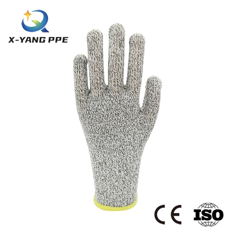 Factoryshop 7 / 10 Gauge Cotton Liner Single / Double Side PVC Dotted / Dots Non Slip Coated Work Safety Construction Working Knitted Gloves