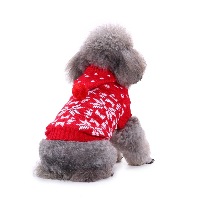 Pet Supply Wholesale Dog Clothes Fashion Dog Clothes Red and Green Dog Sweater