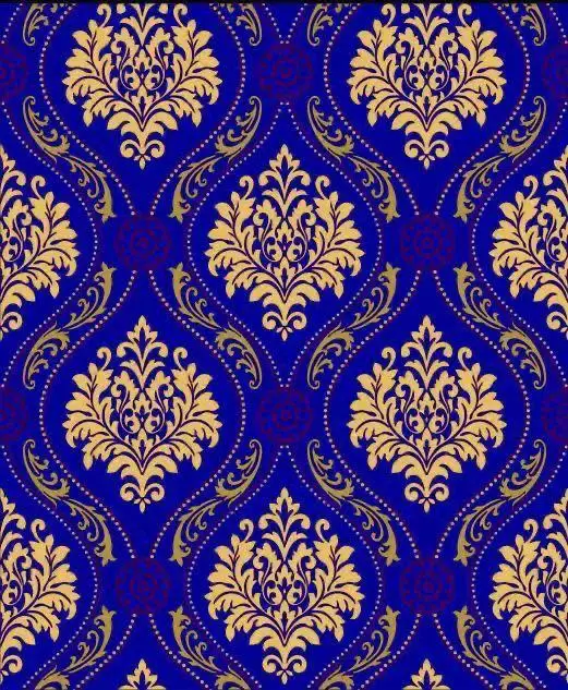 2022 for House Decoration Luxury Damask Wall Paper Wallpaper