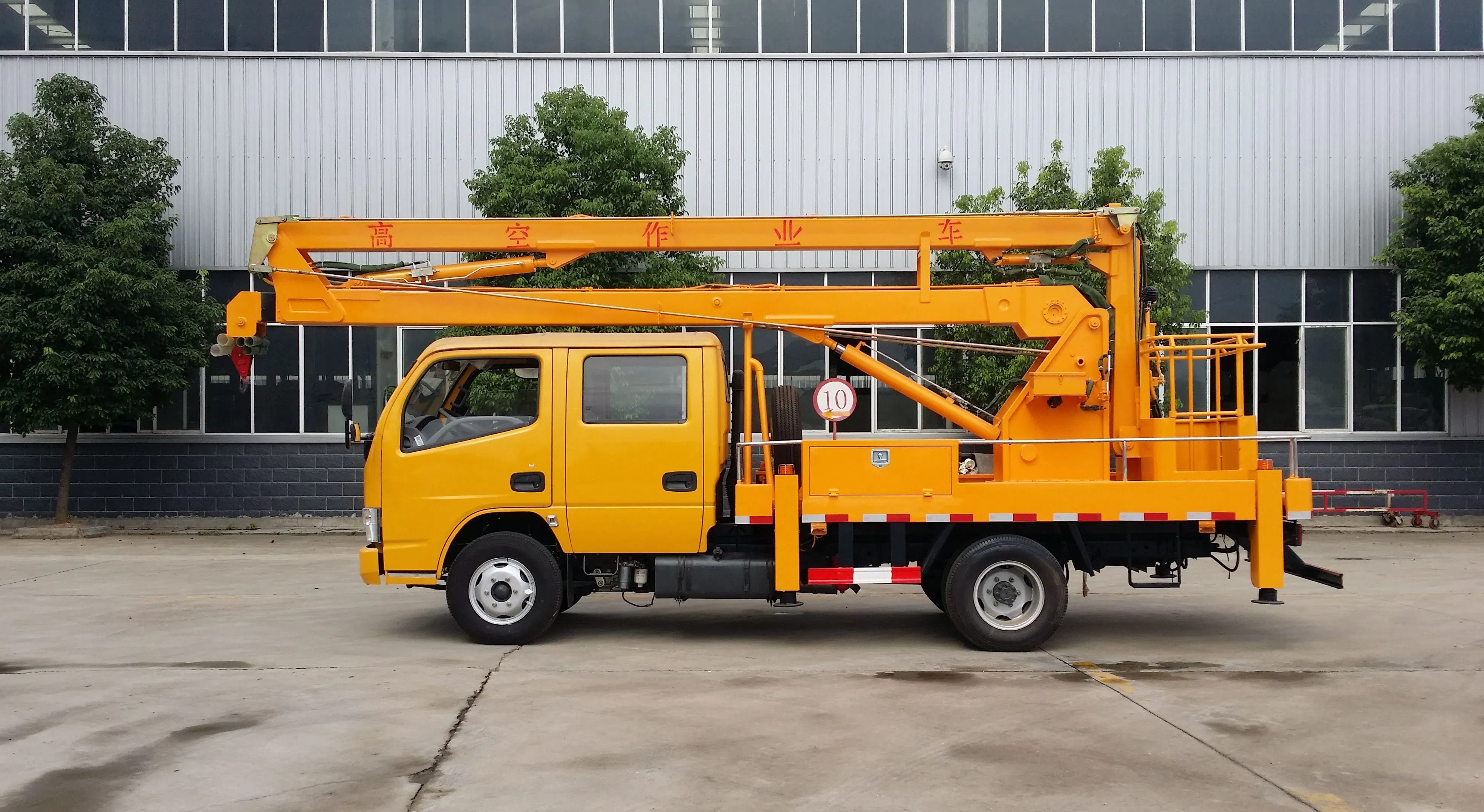 JMC 13m Hydraulische Cage Truck 16m Arbeitseimer Kirsche Kommissionierer Über Dem Lkw