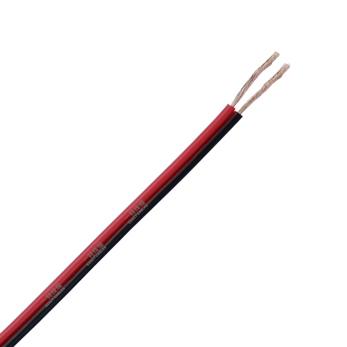 Câble haut-parleur conducteur transparent rouge/noir BC, TC, CCA, TCCA câble haut-parleur 2x0.5mm2