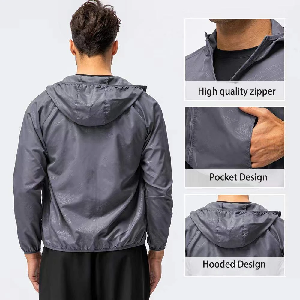 Factory Price Plain Casual Men Spring/Summer Season Windbreaker