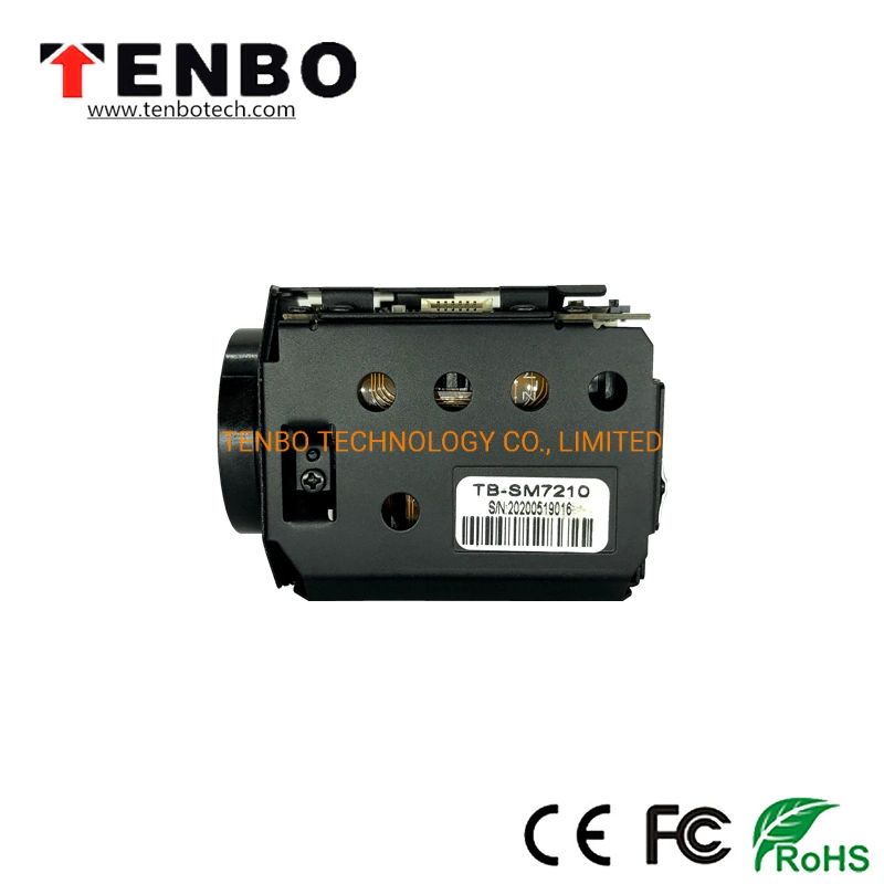 TB-SM7210 2MP 1080P 60fps VISCA High Sensitivity CMOS LVDS EX-SDI CVBS for Robot UAV Drone CCTV PTZ Security 10X Opical Zoom Digital Block Camera Module