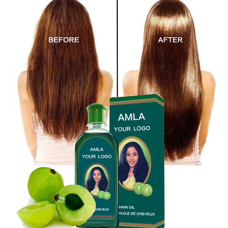 100% todo el aceite Natural Amla Reparación de suero Cabello dañado Anti frizzy Smoothing Cabello Refrowth Oil Unisex