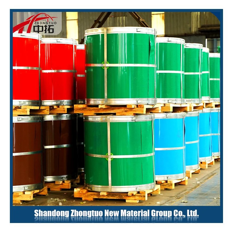 ASTM A792 Ral9003 PVC Plastic Film PPGL Prepainted Steel Coil