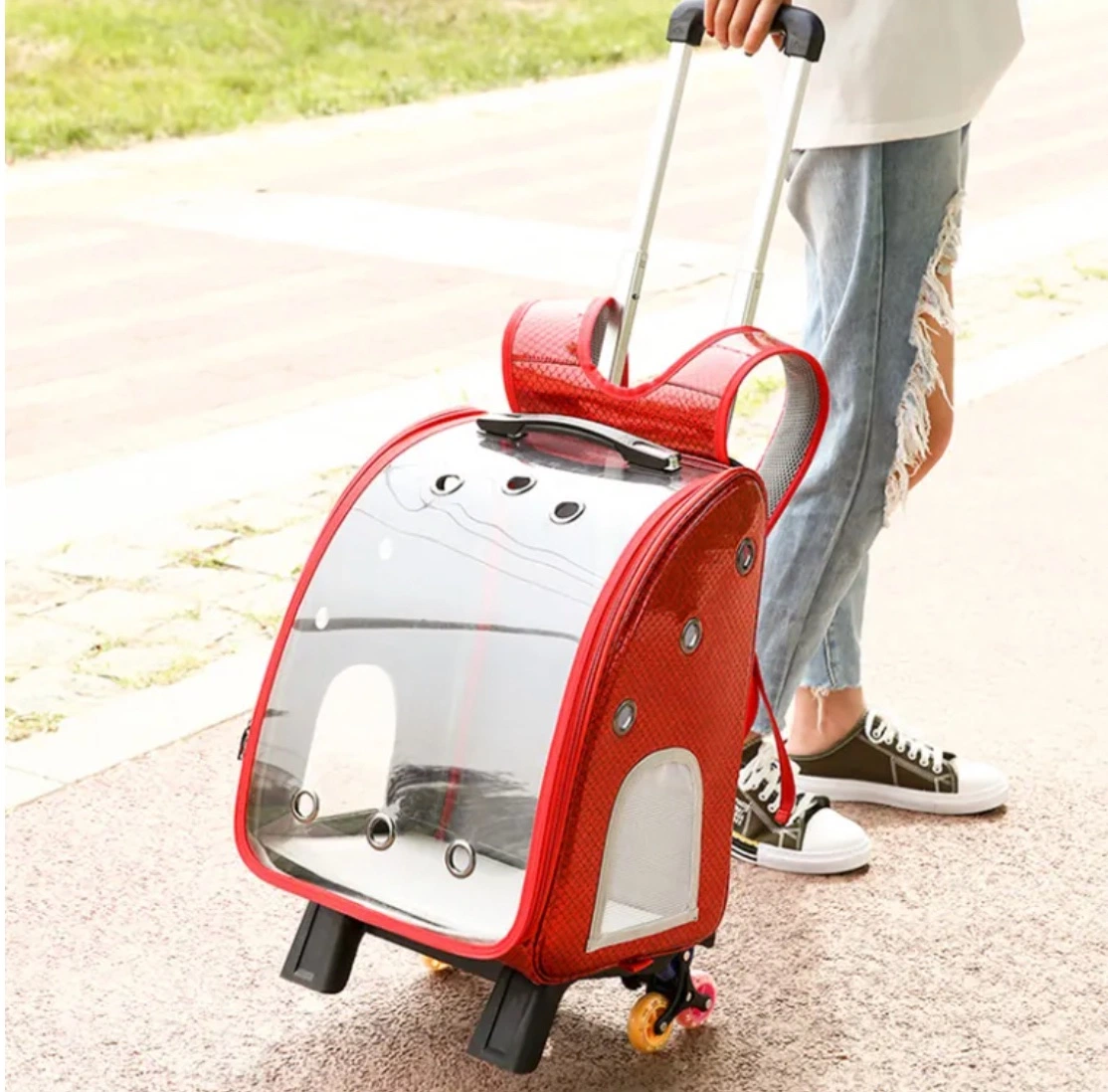 Hot vender mascota malla portadora de la mochila de viaje para pequeñas mascotas cachorro producto