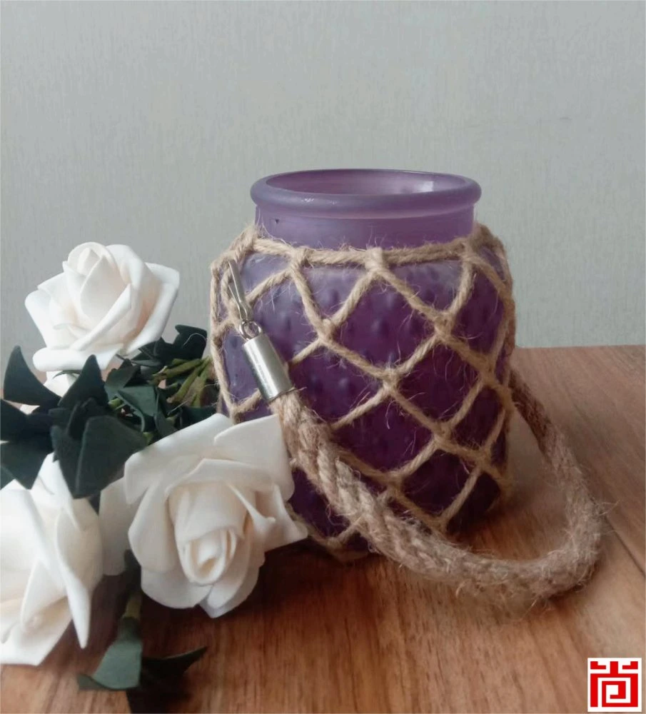 Corda de vaso de flores de vidro para pendurar Design decorativo em cores diferentes