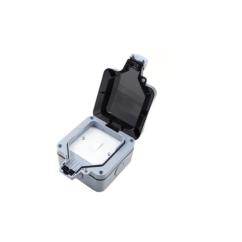 IP66 Waterproof Box Outdoor Rainproof Dustproof EU/UK Standard Outdoor Power Socket Splash Box