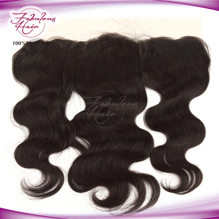 No emaranhado sem derramamento 13*4 Lace Corpo Frontal virgem da onda de cabelo humano