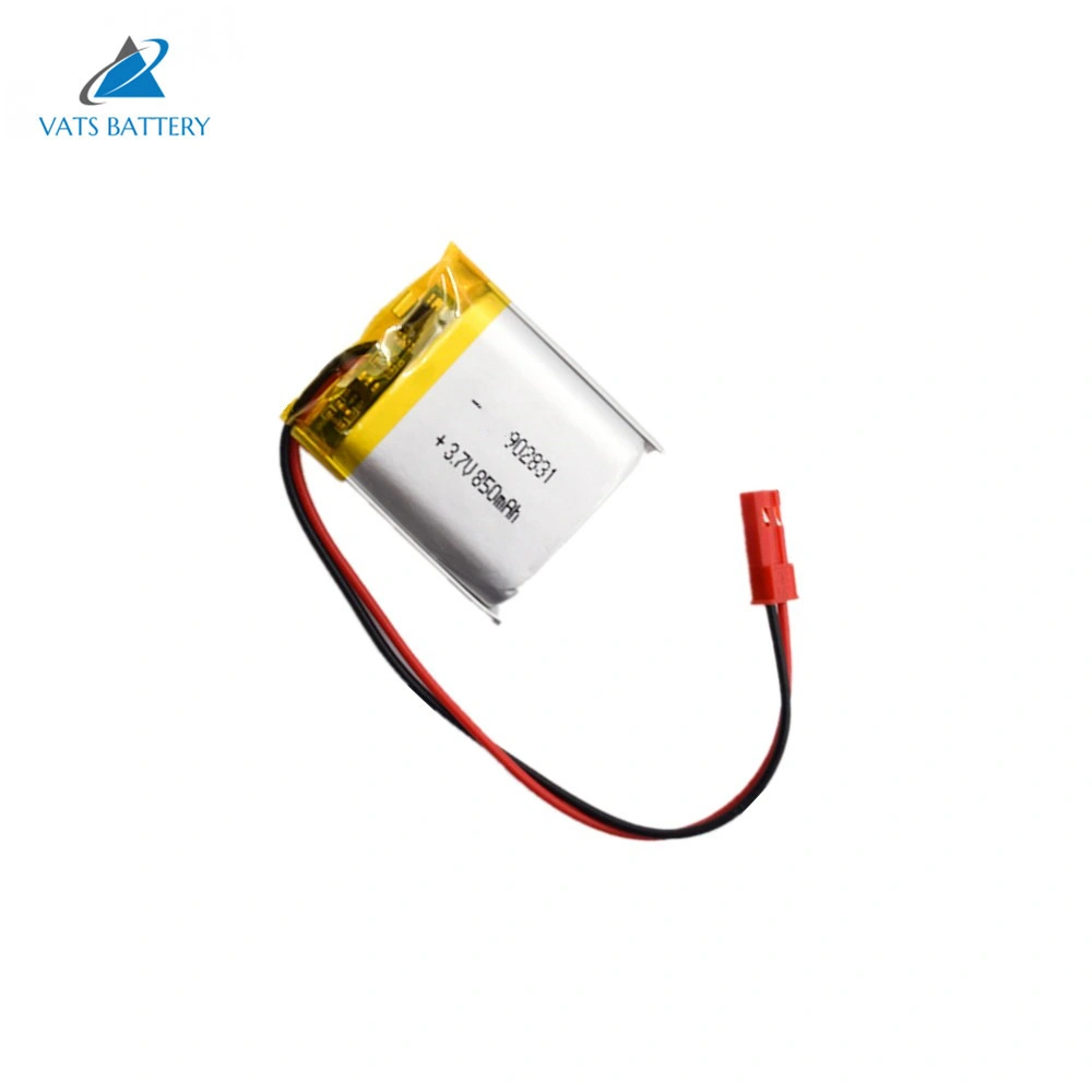 2021 Factory Quality 902831 3.7V 850mAh Lipo Battery Pack for Car DVR 903030 Lithium Polymer Battery