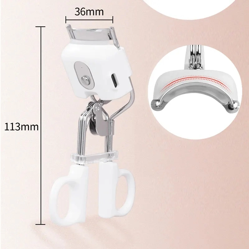 Private Label New Mini Rechargeable Electric Intelligent Heating Portable Heated Eyelash Curler