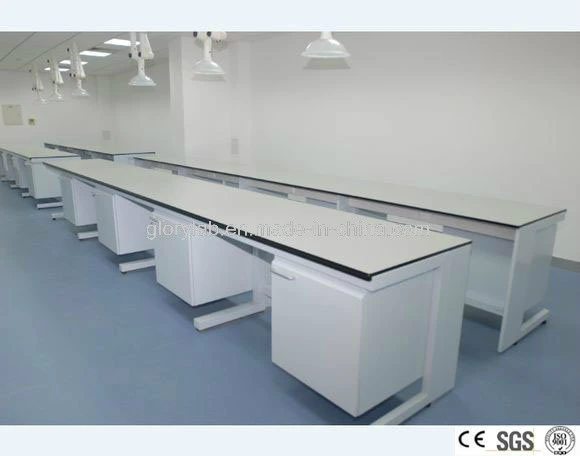 Laboratorio químico Mesa de laboratorio de banco de acero Muebles de laboratorio Sefa8m-2016 Certificado