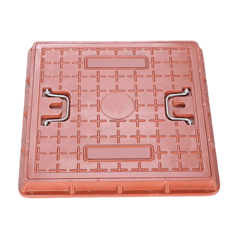 Fabricante China venda direta High quality/High cost performance  600X600mm Manhole quadrado composto Cobertura de esgotos de fibra de vidro para trabalhos ligeiros